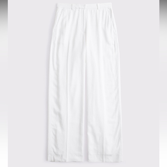 Abercrombie Curve Love High Waisted Linen Pants - Picture 1 of 3